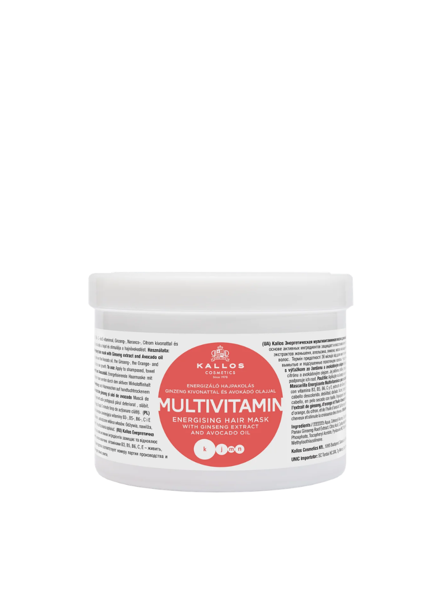 Kallos Máscara Capilar Multivitamin | Nutrición y Vitalidad Total 275ml - 500ml - 1000ml