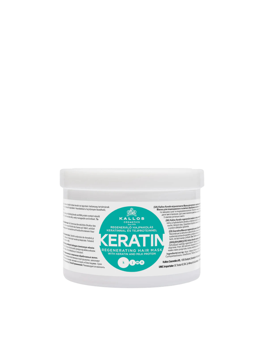 Kallos Máscara Capilar Keratin | Reconstrucción Profunda para Cabello Dañado 275ml - 1000ml