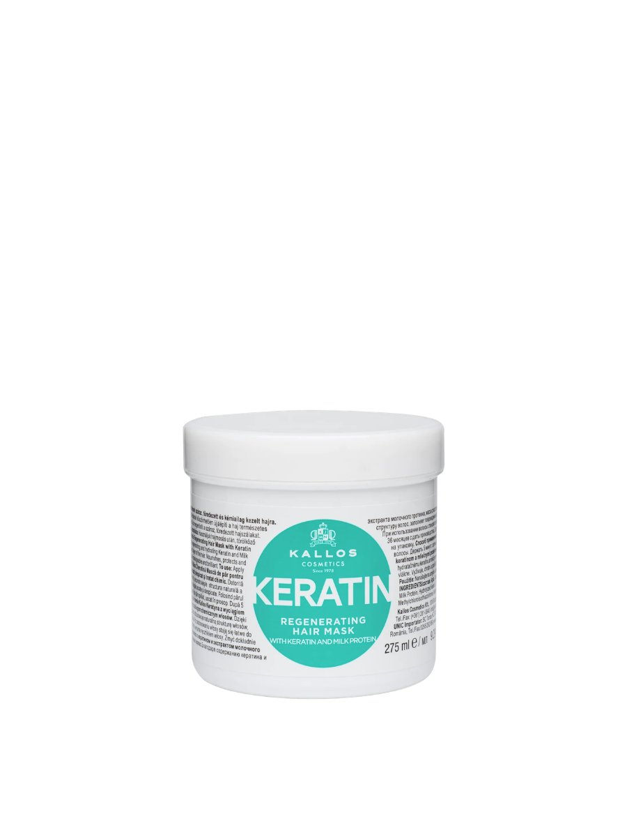 Kallos Máscara Capilar Keratin | Reconstrucción Profunda para Cabello Dañado 275ml - 1000ml
