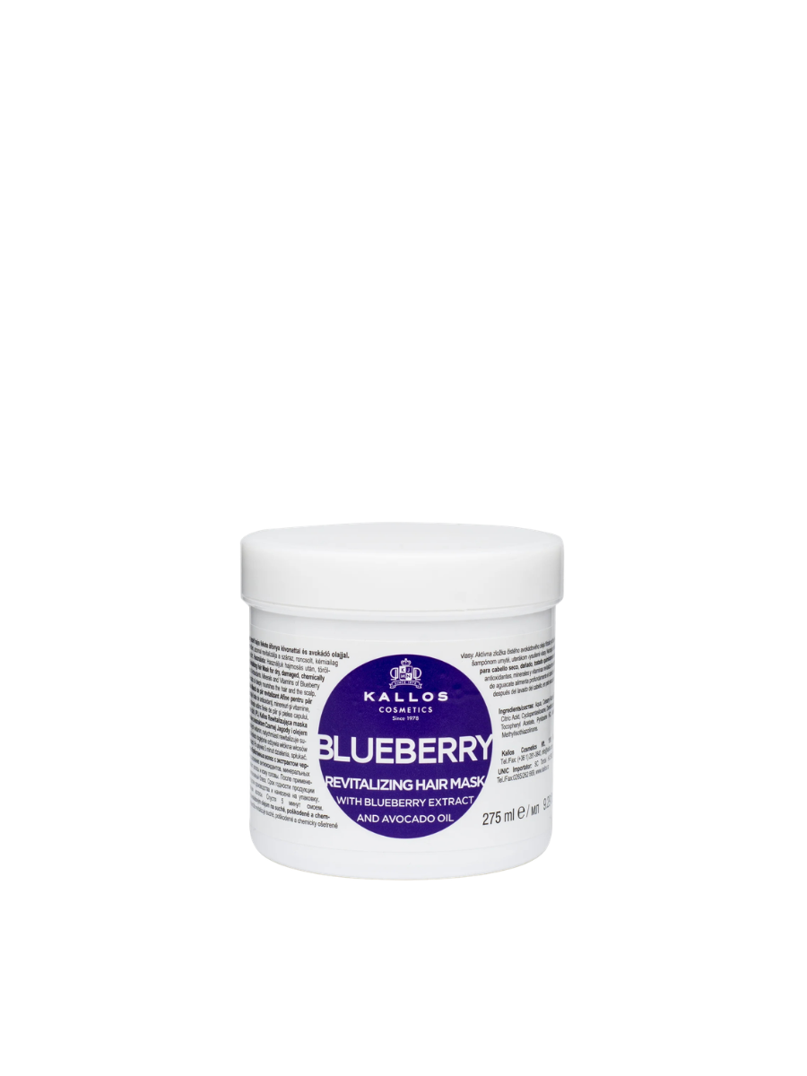 Kallos Máscara Capilar Blueberry | Brillo, Volumen y Efecto Antioxidante 275ml - 1000ml
