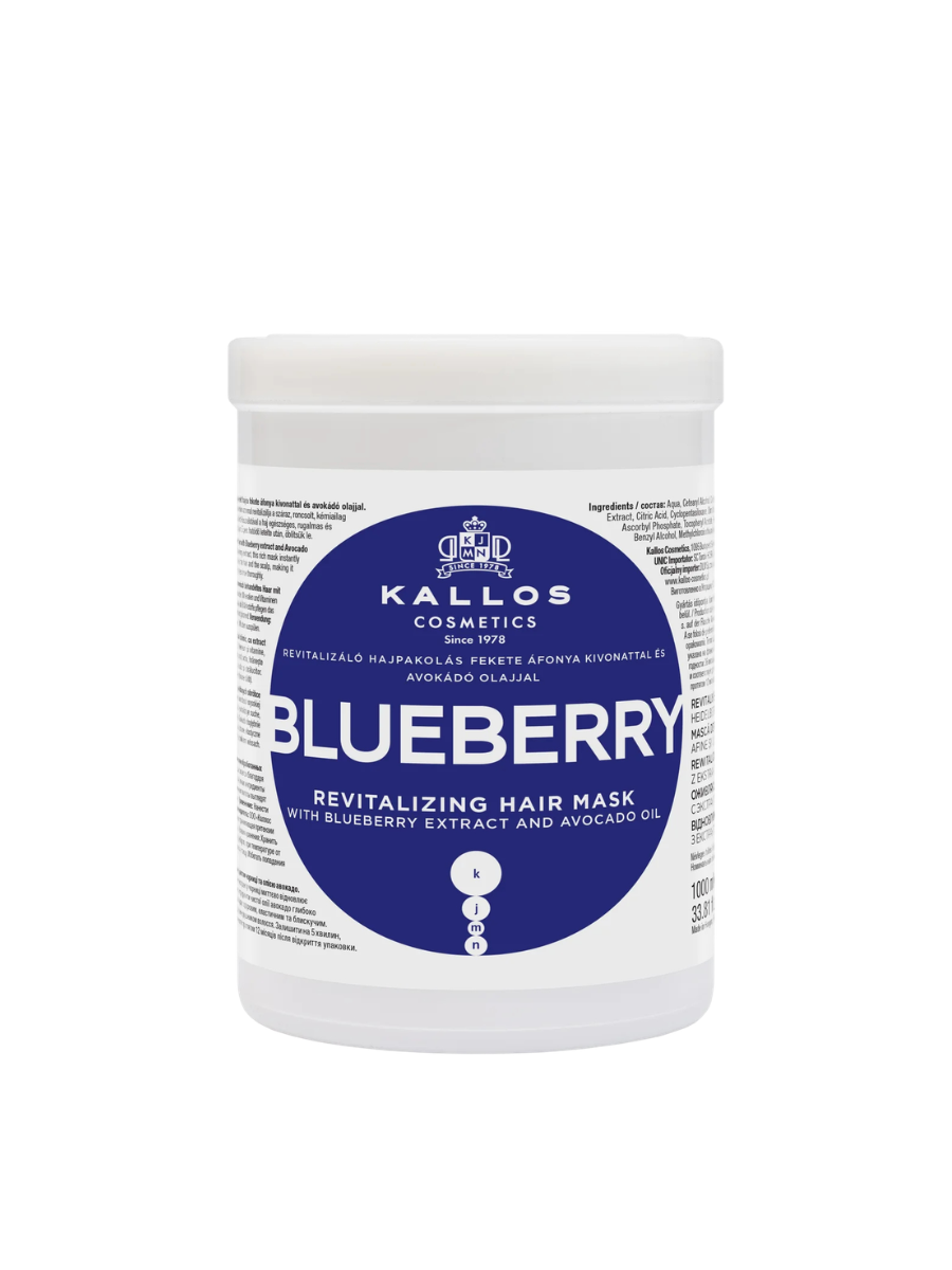 Kallos Máscara Capilar Blueberry | Brillo, Volumen y Efecto Antioxidante 275ml - 1000ml