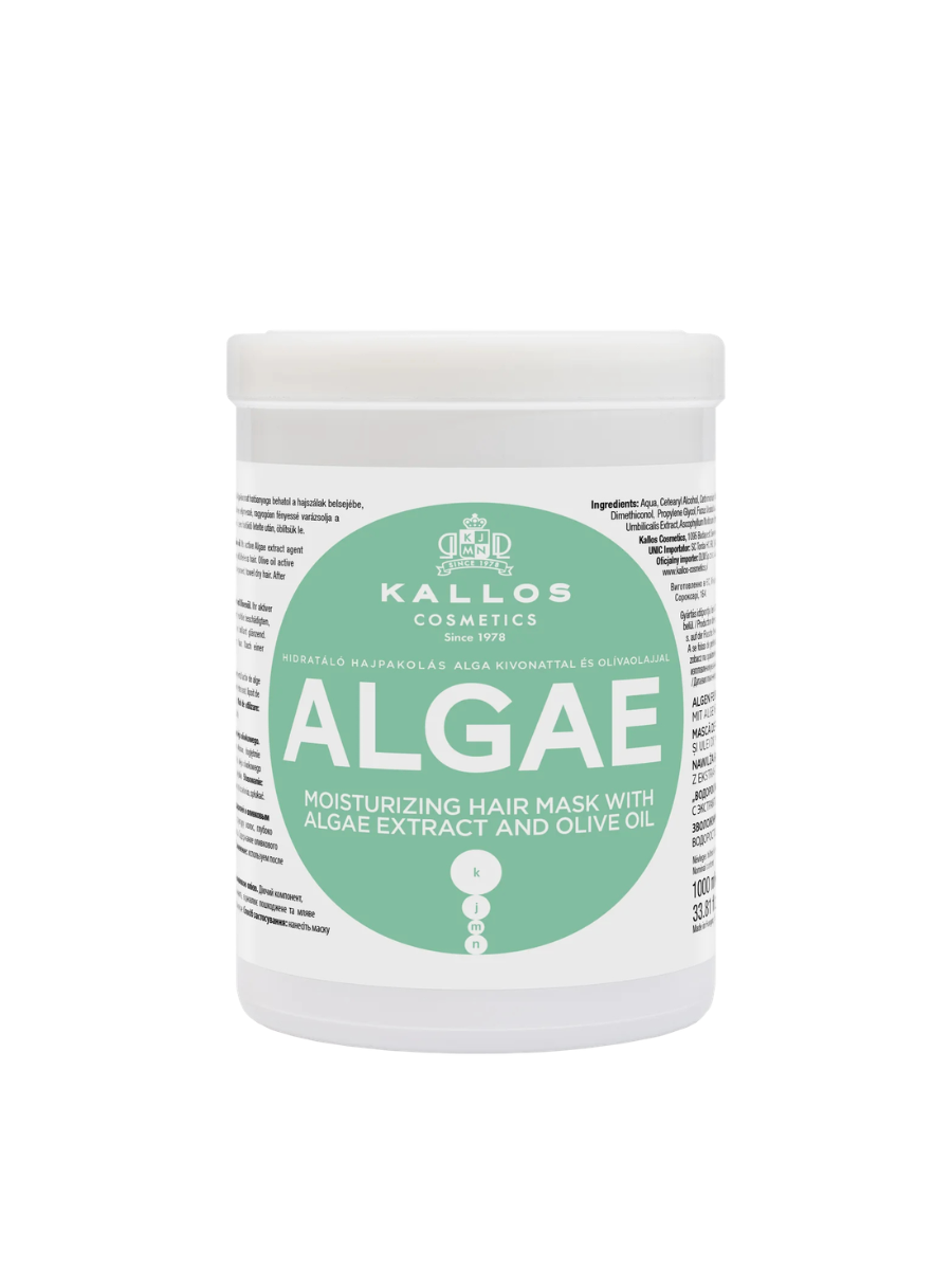 Kallos Máscara Capilar Algae | Hidratación y Minerales Marinos 275ml - 1000ml
