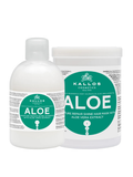 Kallos Aloe Kit | Shampoo + Máscara 1000ml | Hidratación y Suavidad Capilar