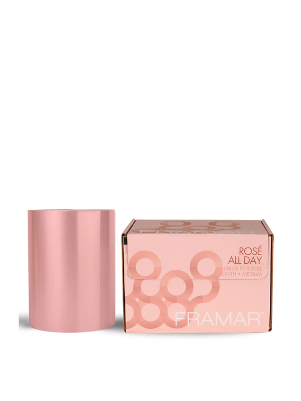 Framar Papel Aluminio Rosé All Day 500m | Rollo Profesional de Coloración
