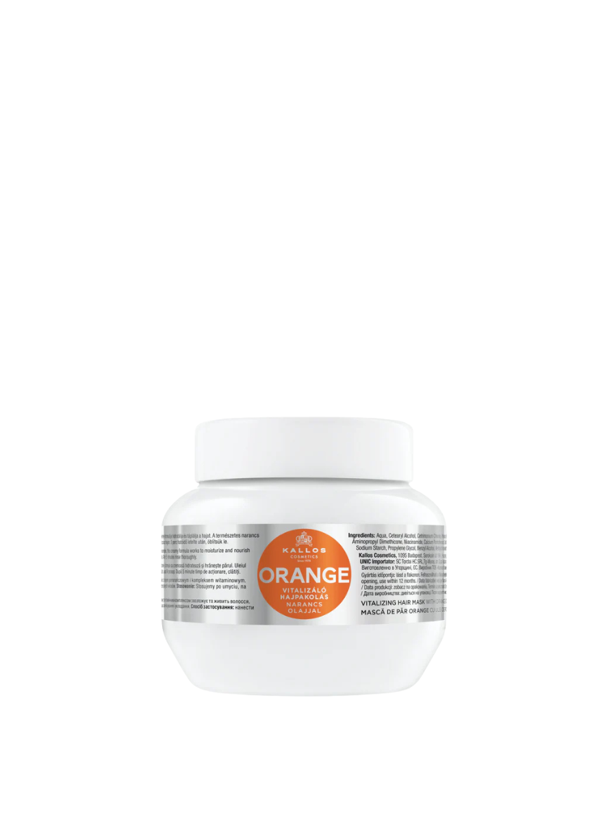 Kallos Máscara Capilar Orange 275ml – Vitalidad Cítrica y Brillo Intenso