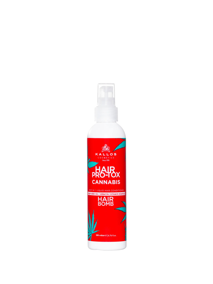 Kallos Hair Bomb Pro-Tox Capilar de Cannabis Todo en 1 | Spray  200ml