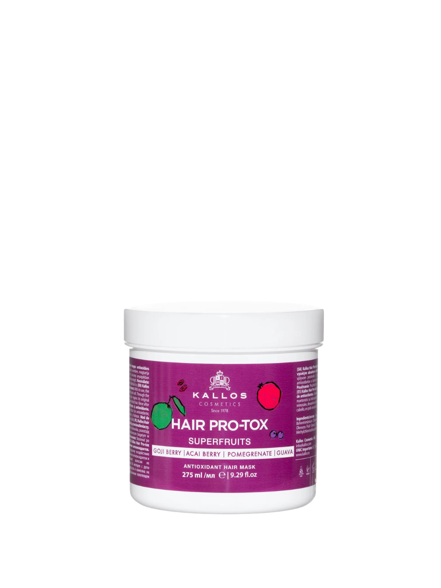 Kallos Máscara Hair Pro-Tox Superfruits | Tratamiento Intensivo Reparador 275ml, 500ml y 1000ml