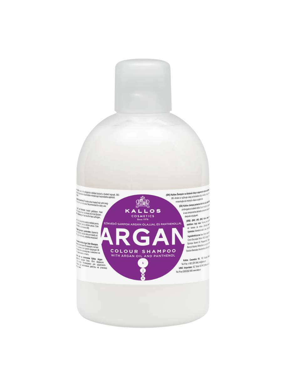 Kallos Shampoo Argán 1000ml | Nutrición y Brillo para Cabello Seco
