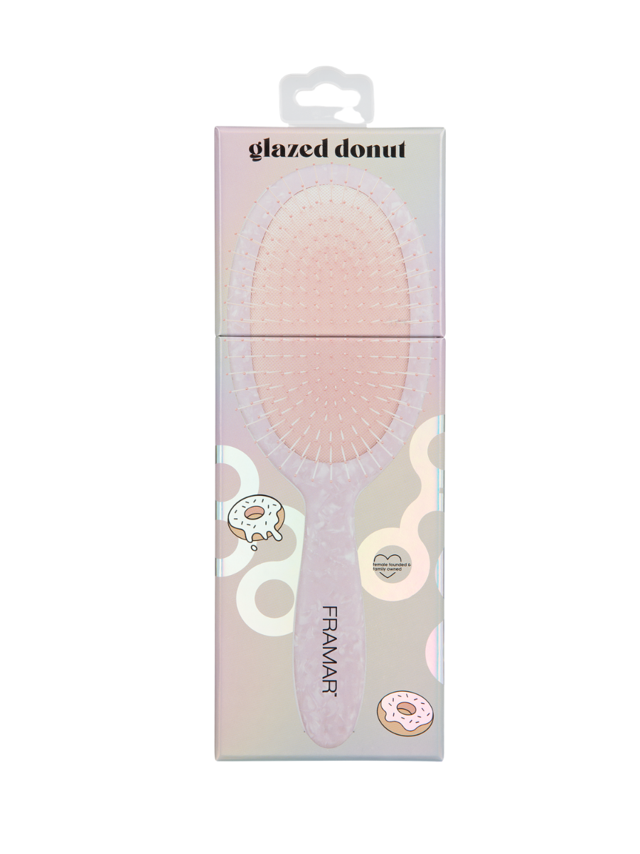 Cepillo Desenredante Framar Glazed Donut | Anti Quiebre para Cabello Húmedo y Seco