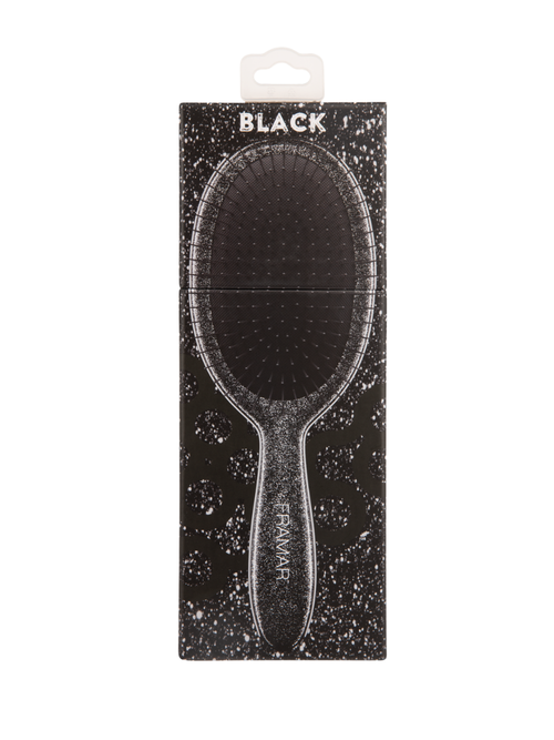 Cepillo Desenredante Framar Glitter Black | Profesional Anti Frizz y Anti Quiebre