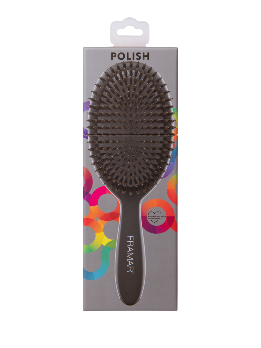 Cepillo de Acabado Profesional Framar Black | Control de Frizz y Brillo