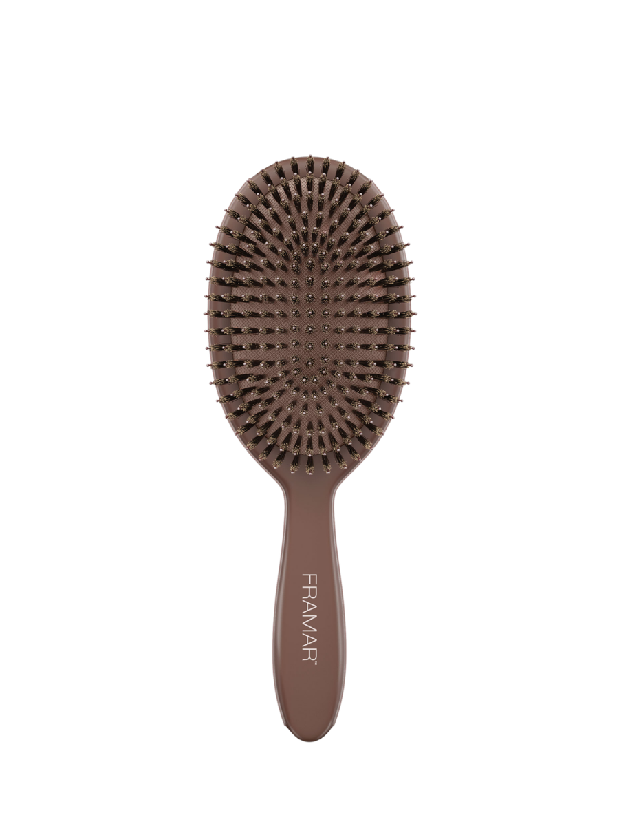 Cepillo de Acabado Profesional Framar Chocolate | Control de Frizz y Brillo