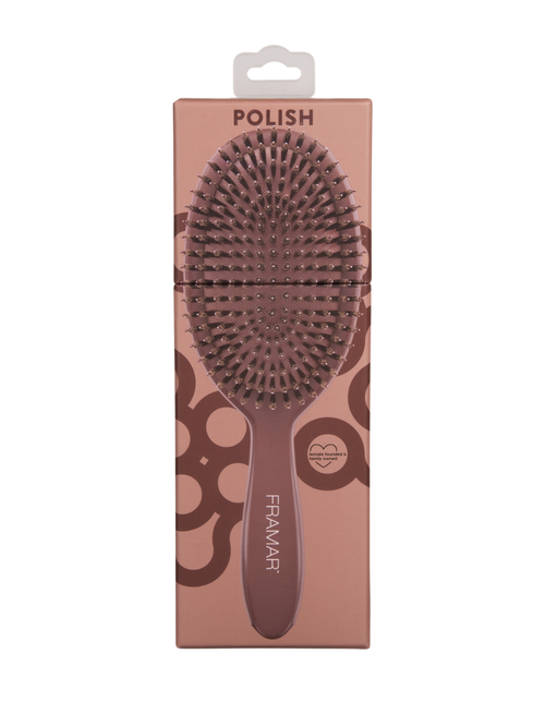 Cepillo de Acabado Profesional Framar Chocolate | Control de Frizz y Brillo