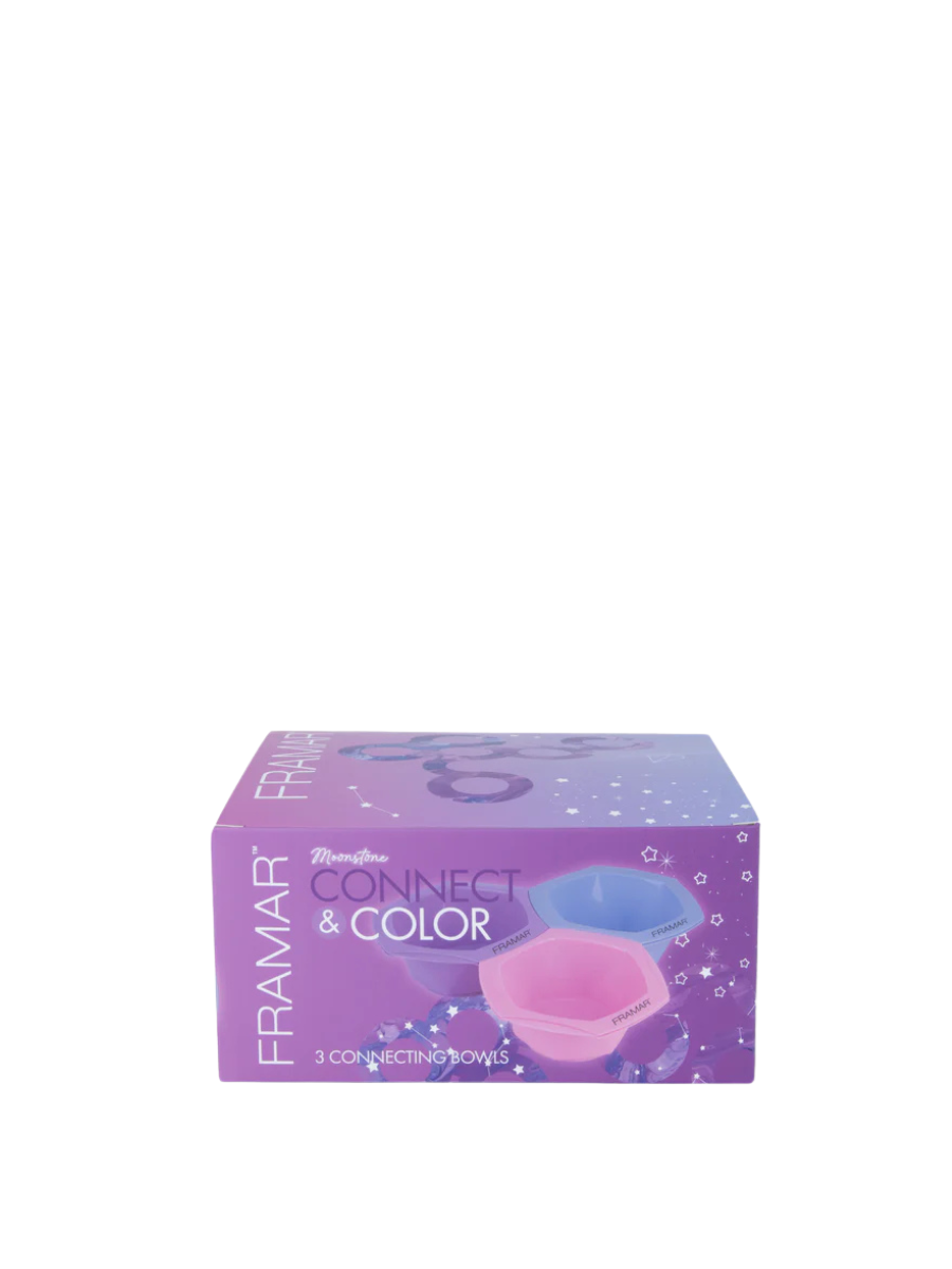 Framar Juego de 3 Pocillos de Colores Moonstone | Bowl Antideslizantes para Tinte