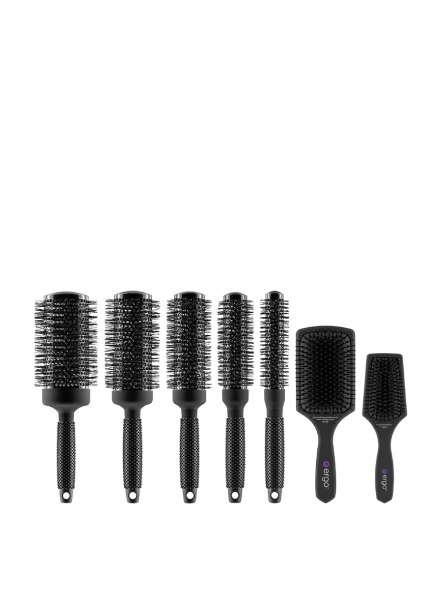 Set de Cepillos Iónicos ERGO – Kit de Brushing Profesional