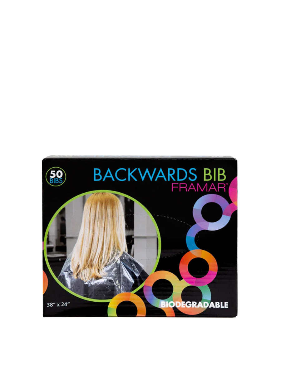Capas Protectores Framar Backwards Bib | Biodegradables (50 Unid.)