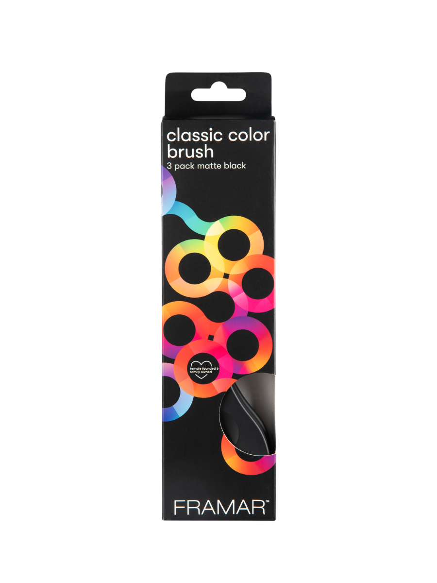 Set de Brochas para Coloración Framar Matte Black | Aplicación Precisa Profesional