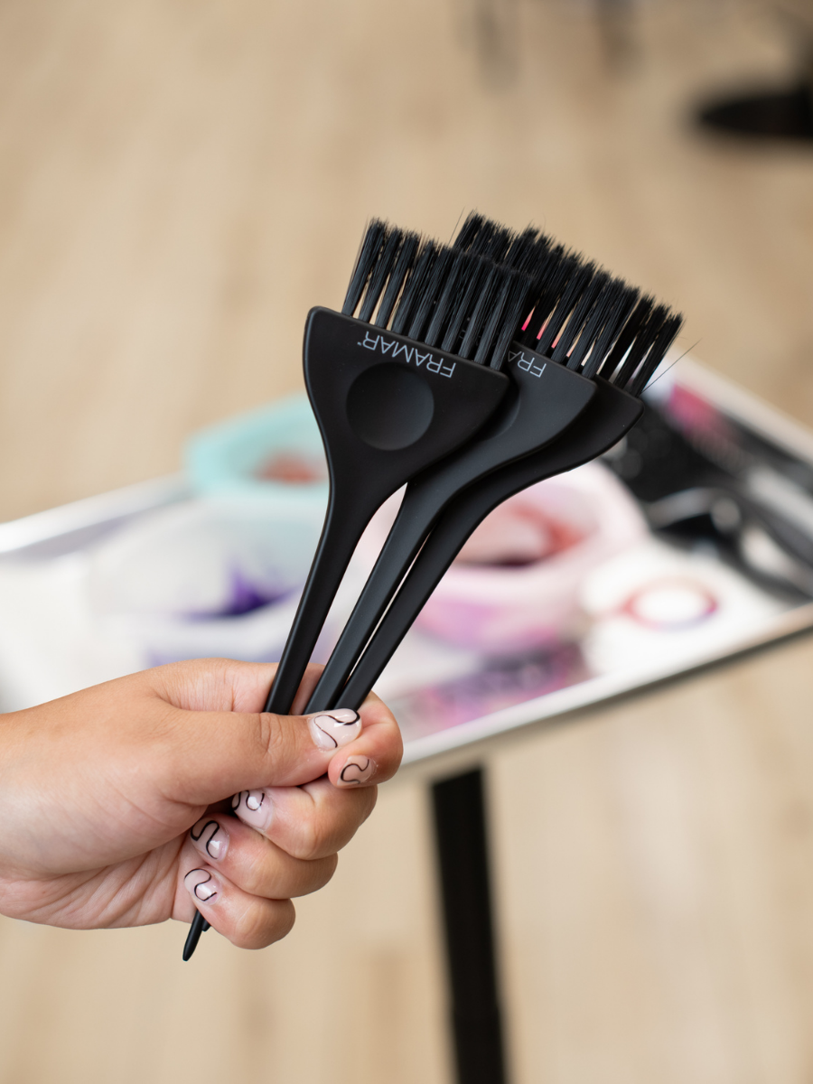 Set de Brochas para Coloración Framar Matte Black | Aplicación Precisa Profesional