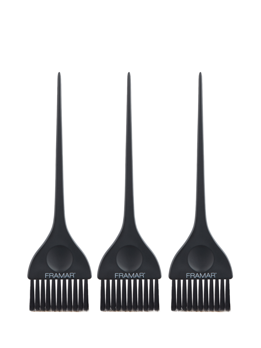 Set de Brochas para Coloración Framar Matte Black | Aplicación Precisa Profesional