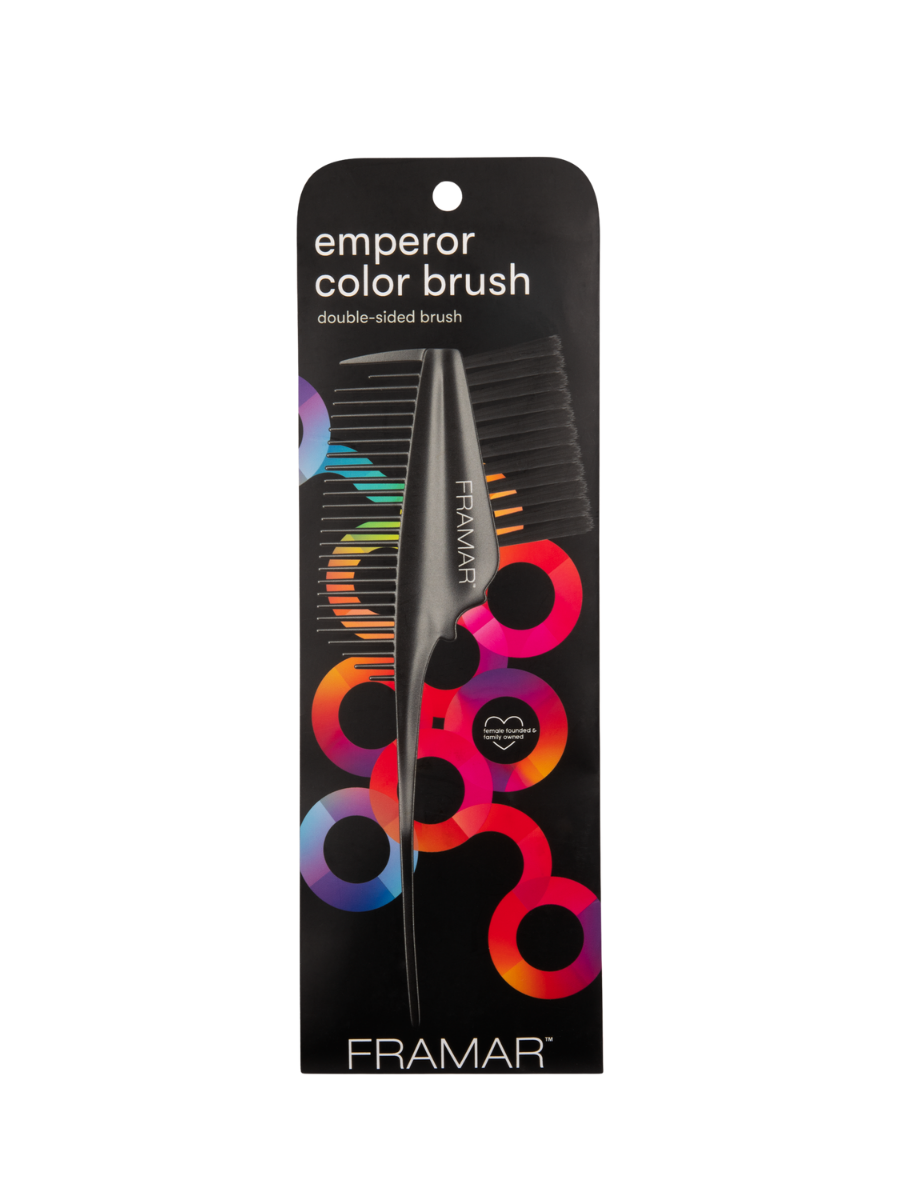 Emperor Brush Framar – Brocha y Peine para Blending y Aplicación en Raíz