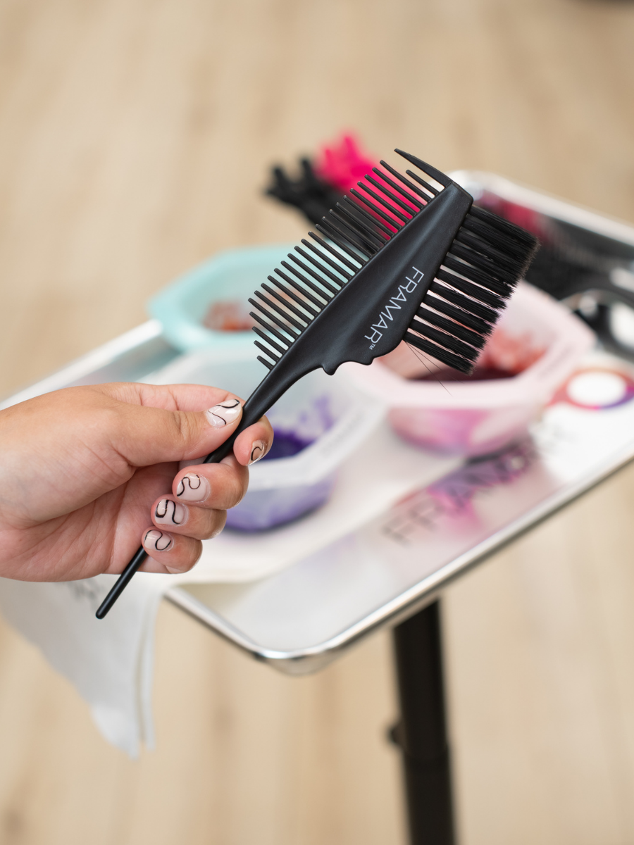 Emperor Brush Framar – Brocha y Peine para Blending y Aplicación en Raíz