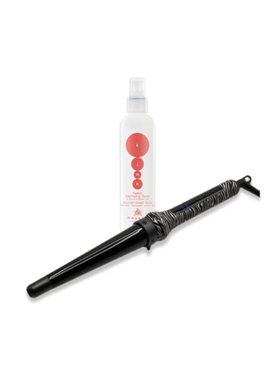 Kit Ondas Perfectas | Rizador Glamour Wand Corioliss + Kallos Voluminizing