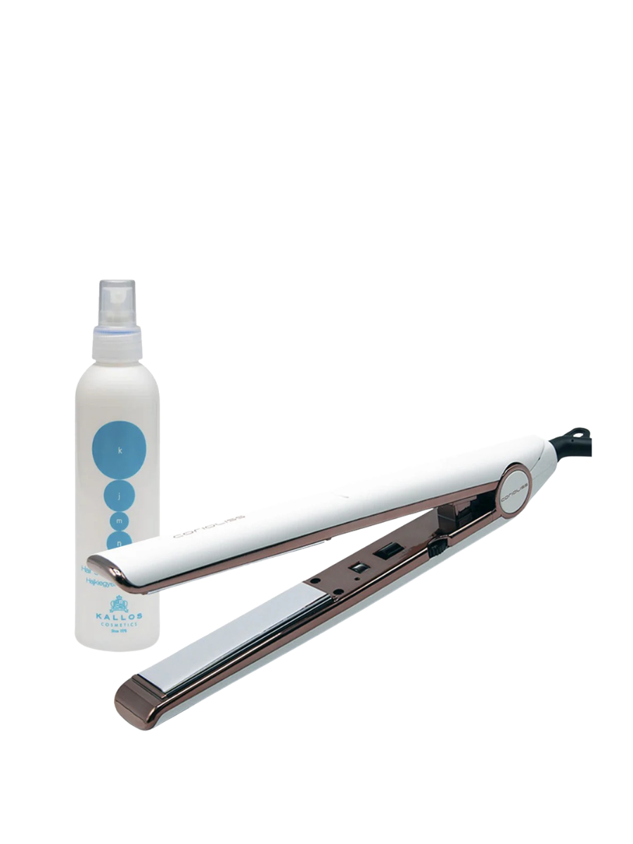 Plancha Corioliss C1 + Protector de Calor Kallos | Protección Capilar | Pack 2