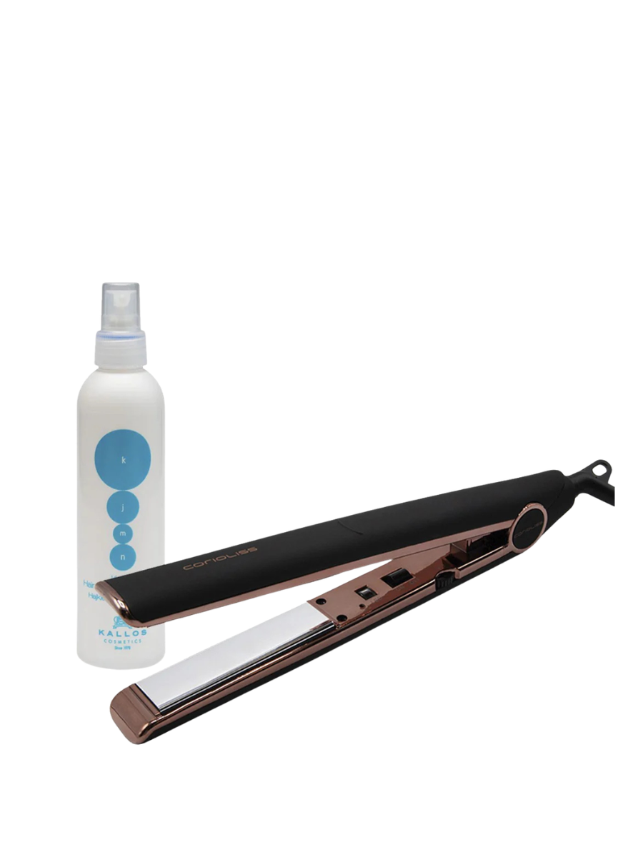 Plancha Corioliss C1 + Protector de Calor Kallos | Protección Capilar | Pack 2