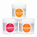 Kit 3 Máscaras Kallos 275 ml | Cherry + Color + Mango | 3x2