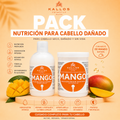 Pack Nutrición para Cabellos Dañados Kallos Mango 1000ml