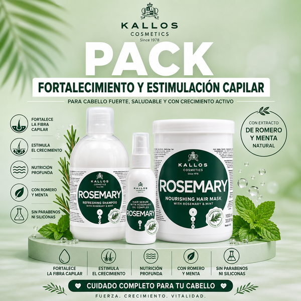 Pack Fortalecimiento y Estimulación Capilar Kallos Romero