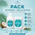 Pack Nutrición y Brillo Kallos Coconut 1000ml