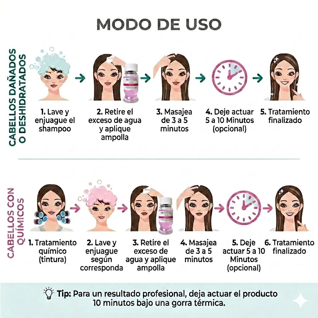 Ampolla Motitta 15ml – Reparación Intensiva y Protección del Color