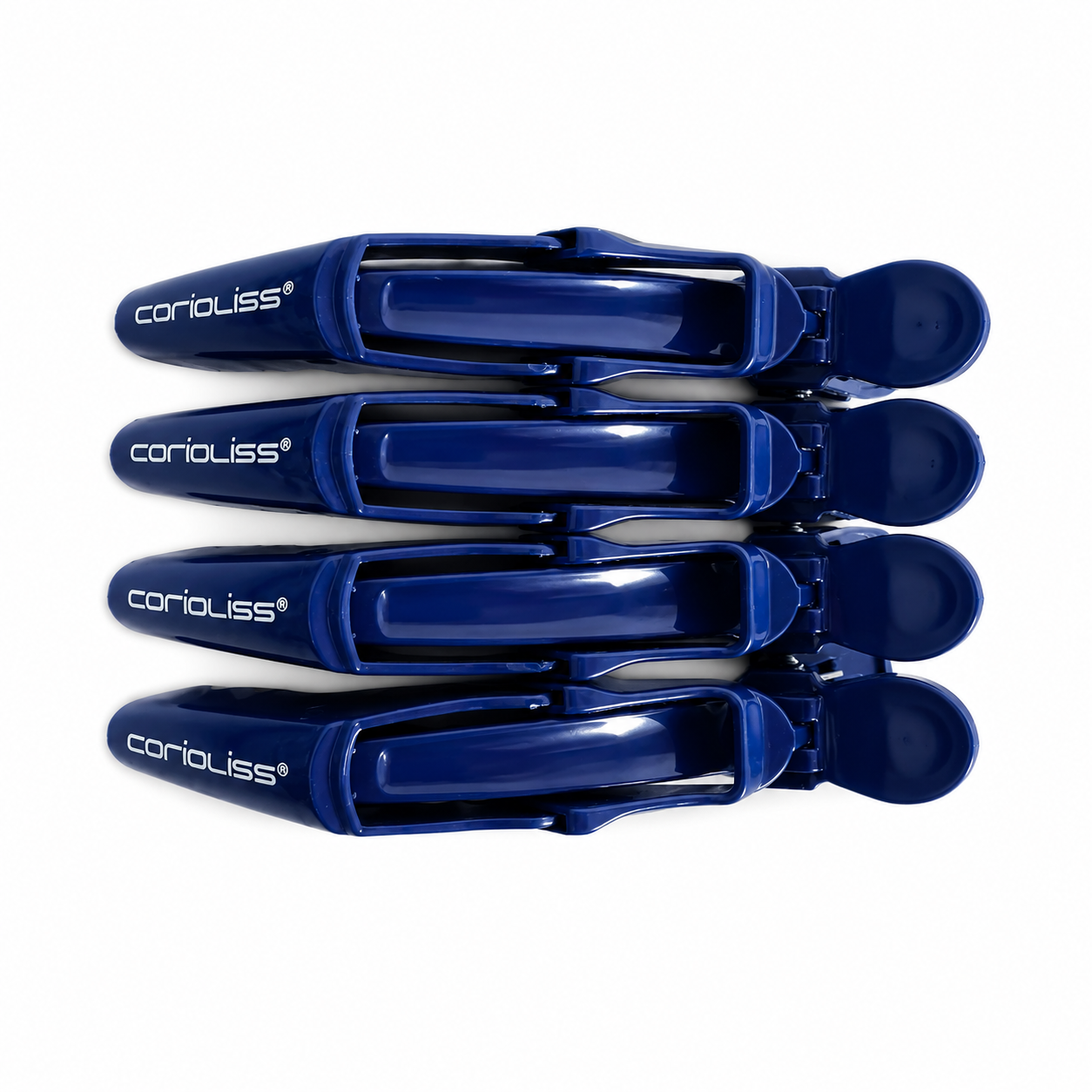 Clips Cocodrilo Corioliss Pack 4 | Pinzas Profesionales para Seccionar Cabello