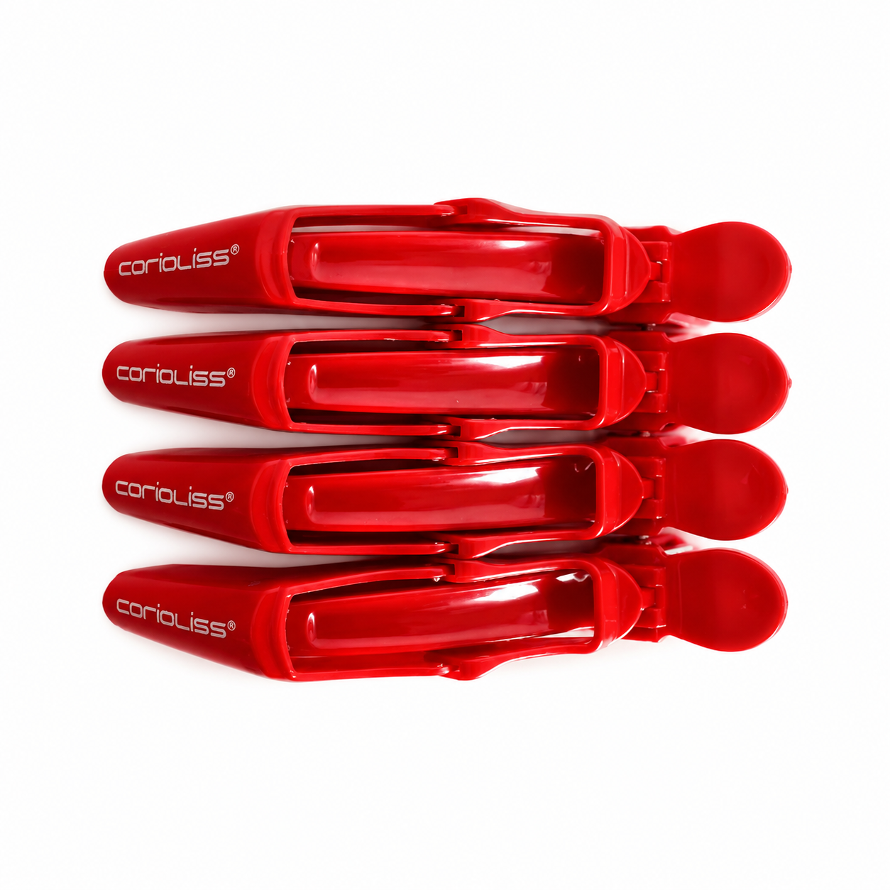 Clips Cocodrilo Corioliss Pack 4 | Pinzas Profesionales para Seccionar Cabello