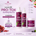Kit Kallos Pro-Tox Superfruits Reparación Capilar | Shampoo 500ml + Hair Bomb 200ml + Mascarilla 275ml de Regalo